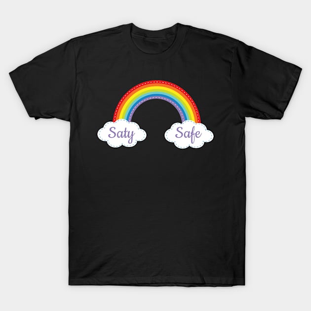 Stay Safe Rainbow T-Shirt by BrightGift